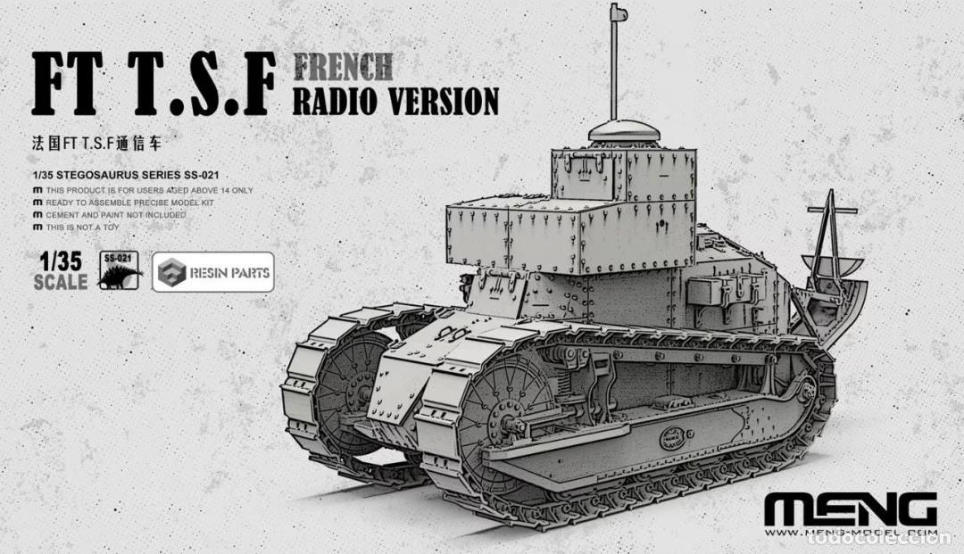 Maquetas: MENG - French FT T.S.F - French Radio Version (including resin parts) 1/35 SS021
