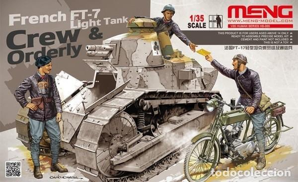 Maquetas: MENG - French FT-17 light tank crew & ordery 1/35 HS005