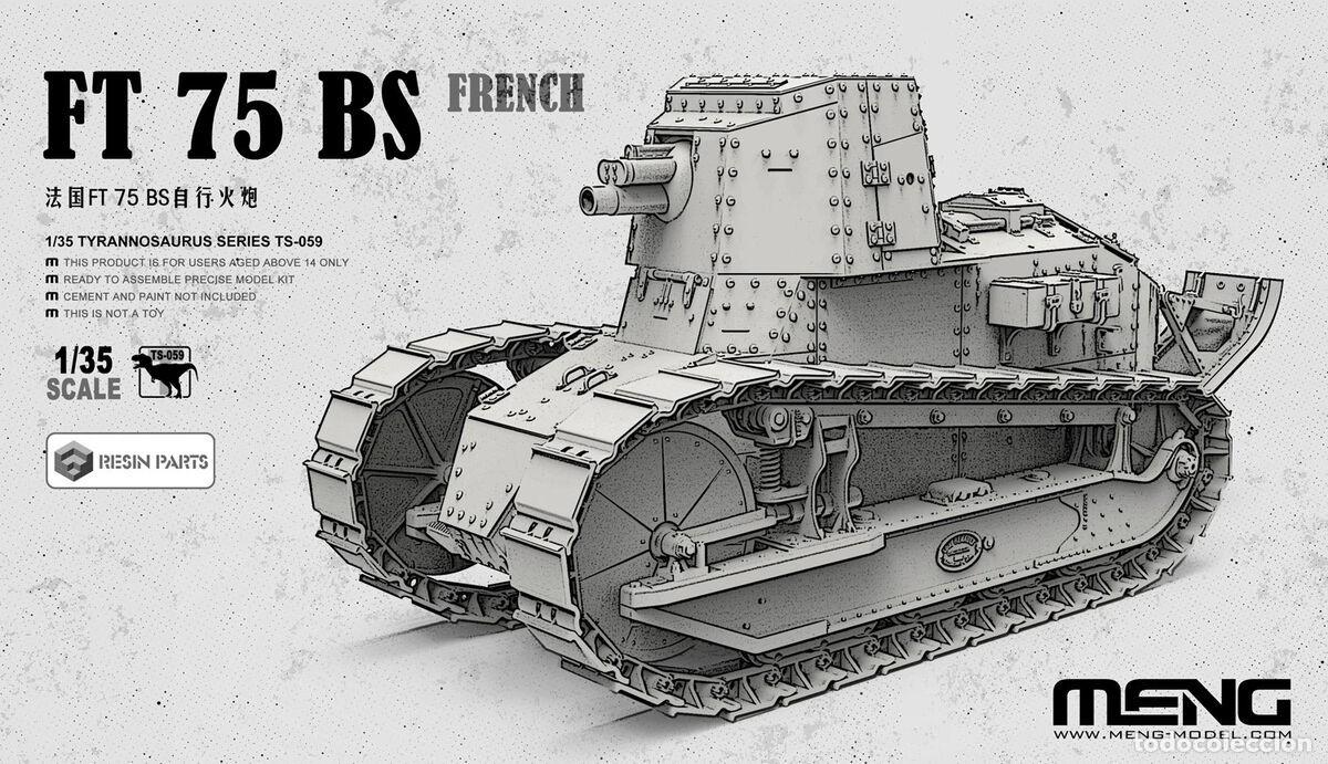 Maquetas: MENG - French FT 75 BS (including resin parts) 1/35 TS059