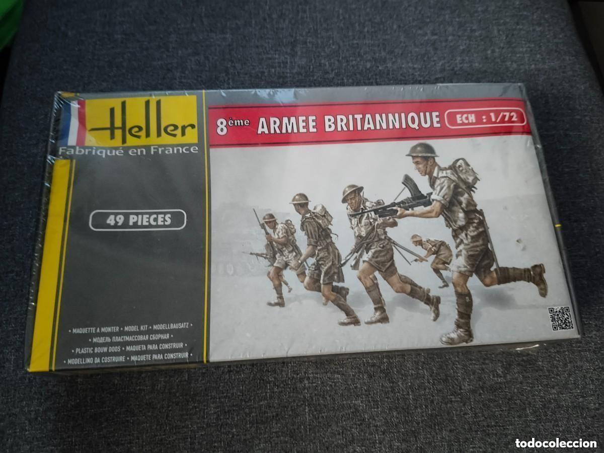 Maquetas: MAQUETA Infanter&iacute;a brit&aacute;nica, 8.&ordm; Ej&eacute;rcito, escala 1/72 - Heller 49609 (precintada sin abrir)