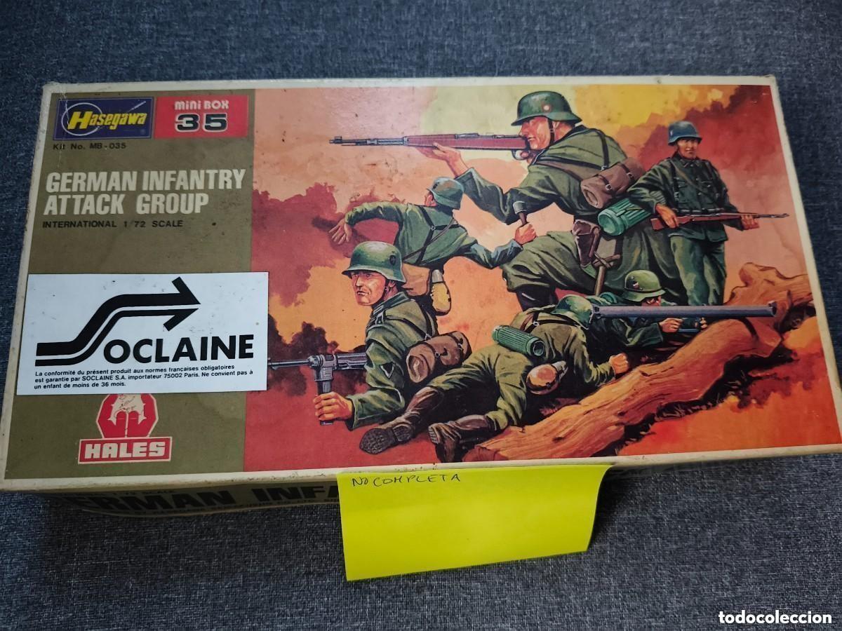 Maquetas: MAQUETA hasegawa Infanteria Alemana grupo de ataque escala 1/72 (n0 completa)