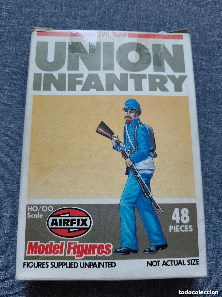 Maquetas: MAQUETA AIRFIX UNION GUERRA CIVIL INFANTERIA ESCALA H0/00 48 SOLDADOS