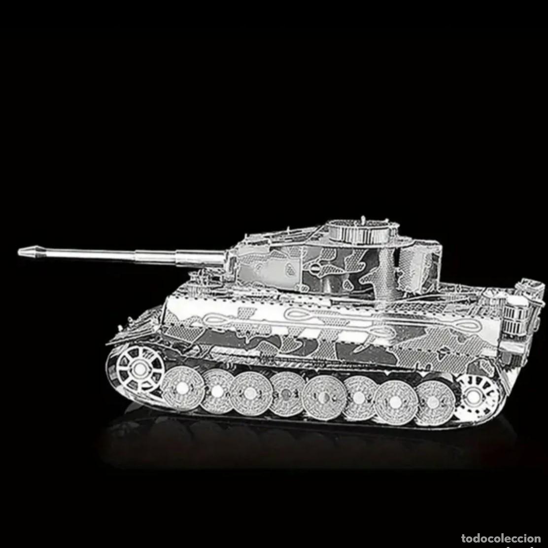 Maquetas: TANQUE ALEMAN TIGER I EN ACERO 3D PARA MONTAR SIN PEGAMENTO