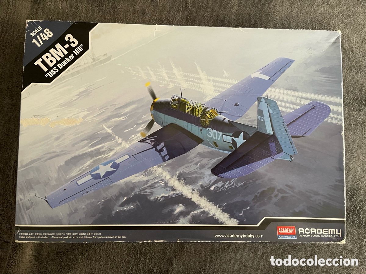 Maquetas: TBM-3 AVENGER 1:48 ACADEMY 12285 maqueta avi&oacute;n