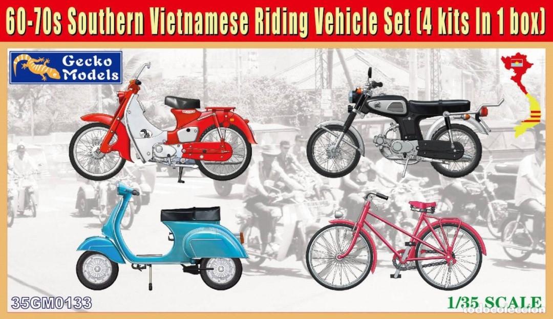 Maquetas: GECKO - Southern Vietnamese Riding Vehicle Set (1960s - 1970s) 1/35 35GM0133