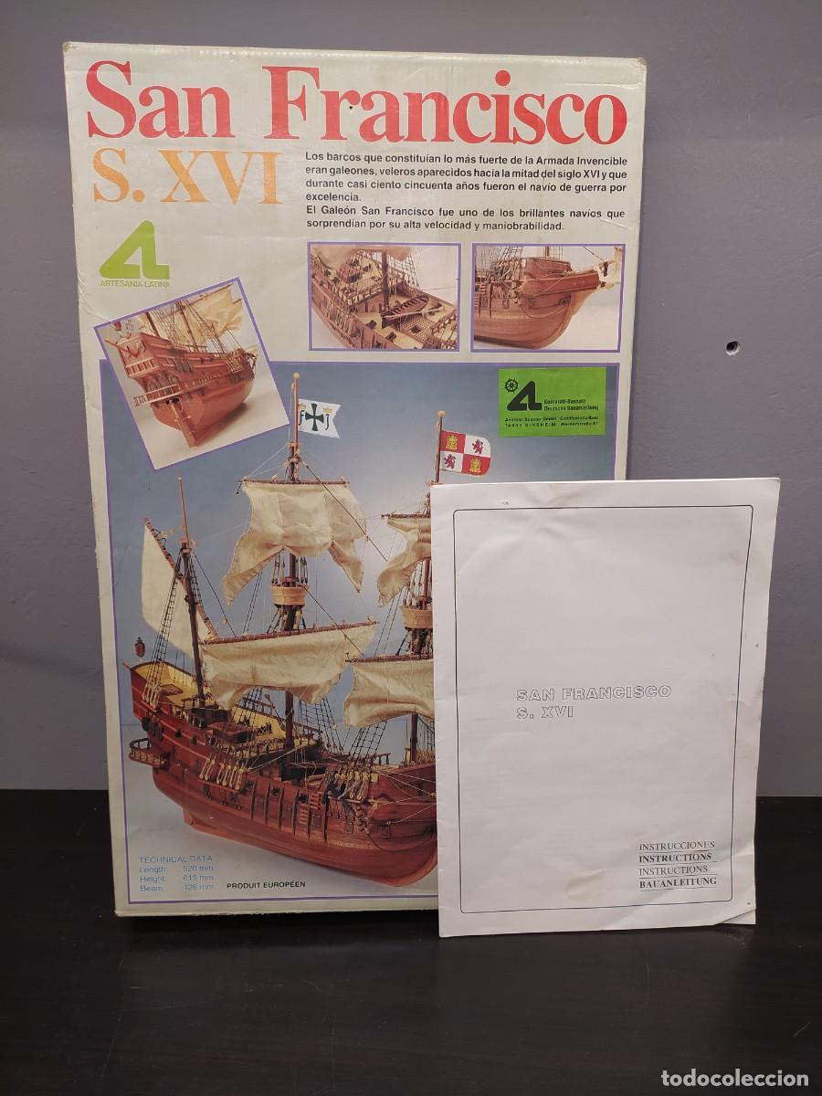 Maquetas: ARTESANIA LATINA SAN FRANCISCO S.XVI CAJA VACIA-MODELISMO NAVAL,INSTRUCCIONES BARCO-