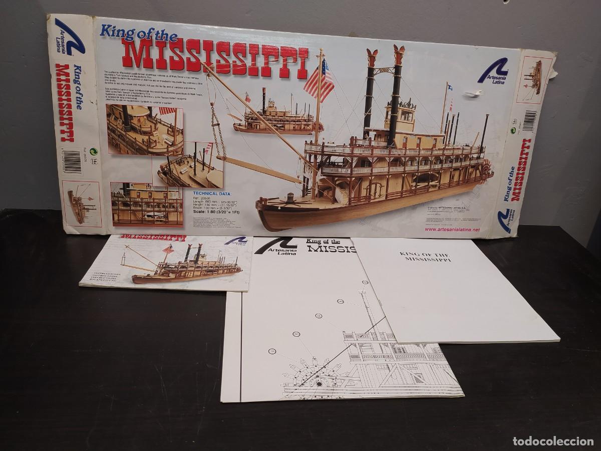 Maquetas: ARTESANIA LATINA MISSISSIPPI PLANOS Y FRONTAL CAJA MODELISMO NAVAL BARCO-