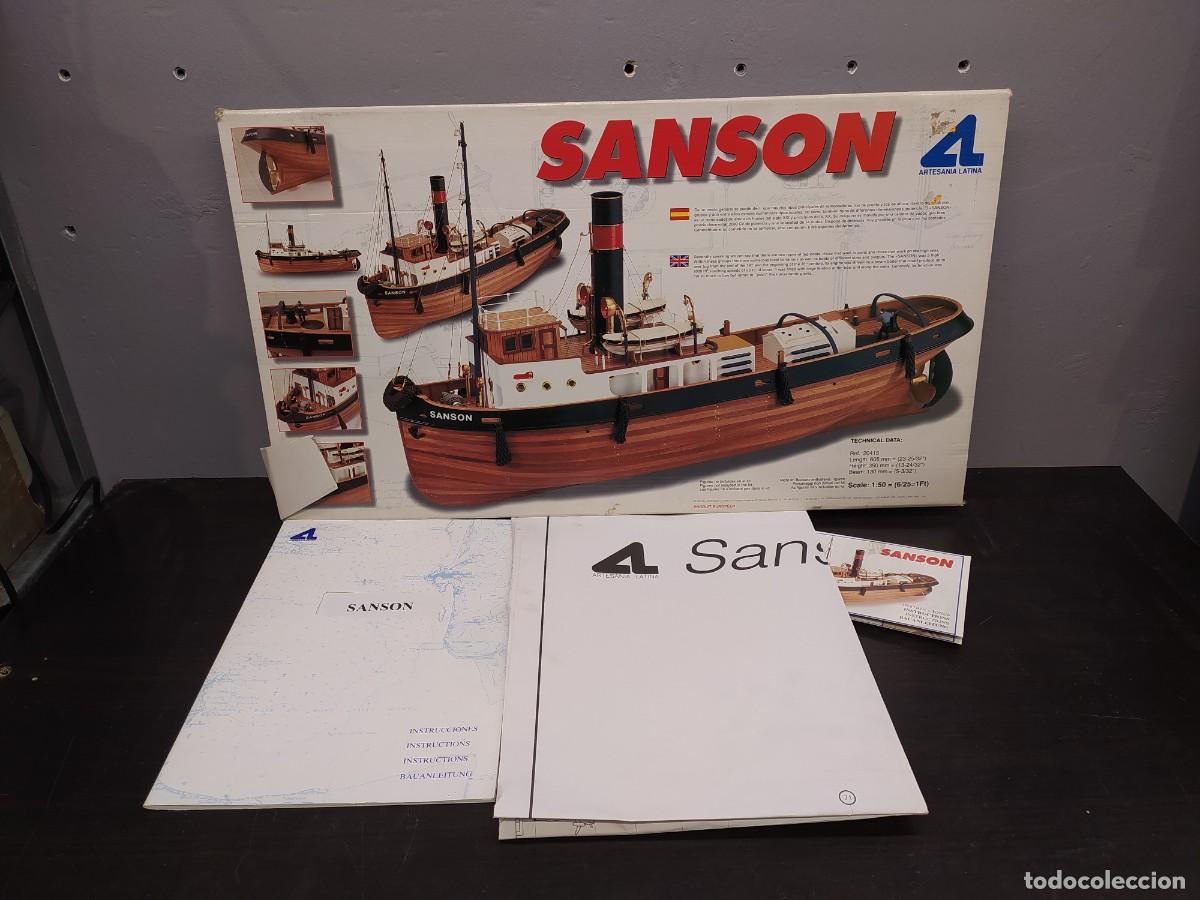 Maquetas: ARTESANIA LATINA SANSON PLANOS Y FRONTAL CAJA MODELISMO NAVAL BARCO-