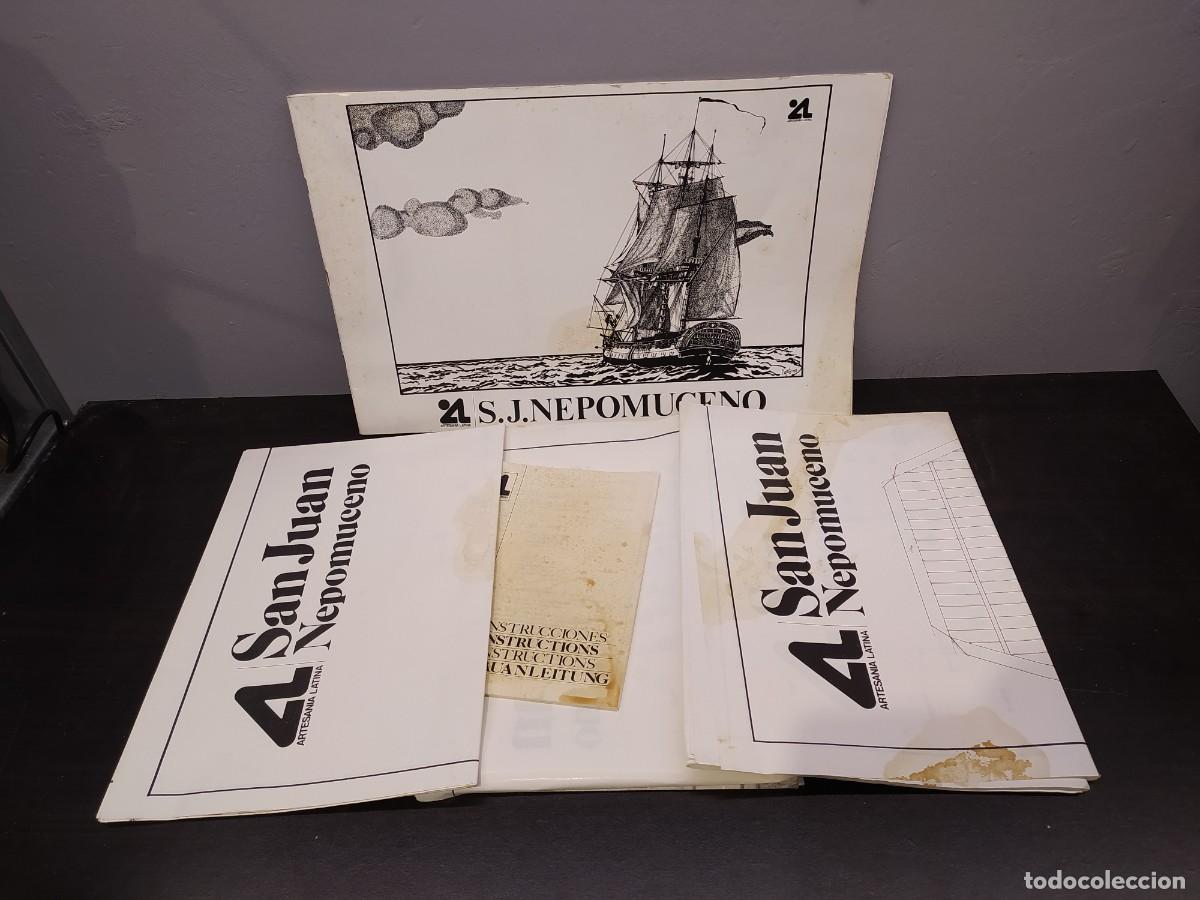 Maquetas: ARTESANIA LATINA SAN JUAN NEPOMUCENO PLANOS MODELISMO NAVAL BARCO-