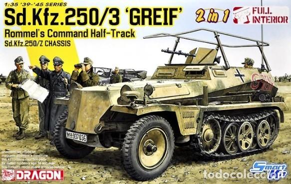 Maquetas: DRAGON - Sd.Kfz.250/3 &rdquo;Greif&rdquo; Rommel's Command Half-Track / Z Chassis (2 in 1) LEER DESCRIPCION