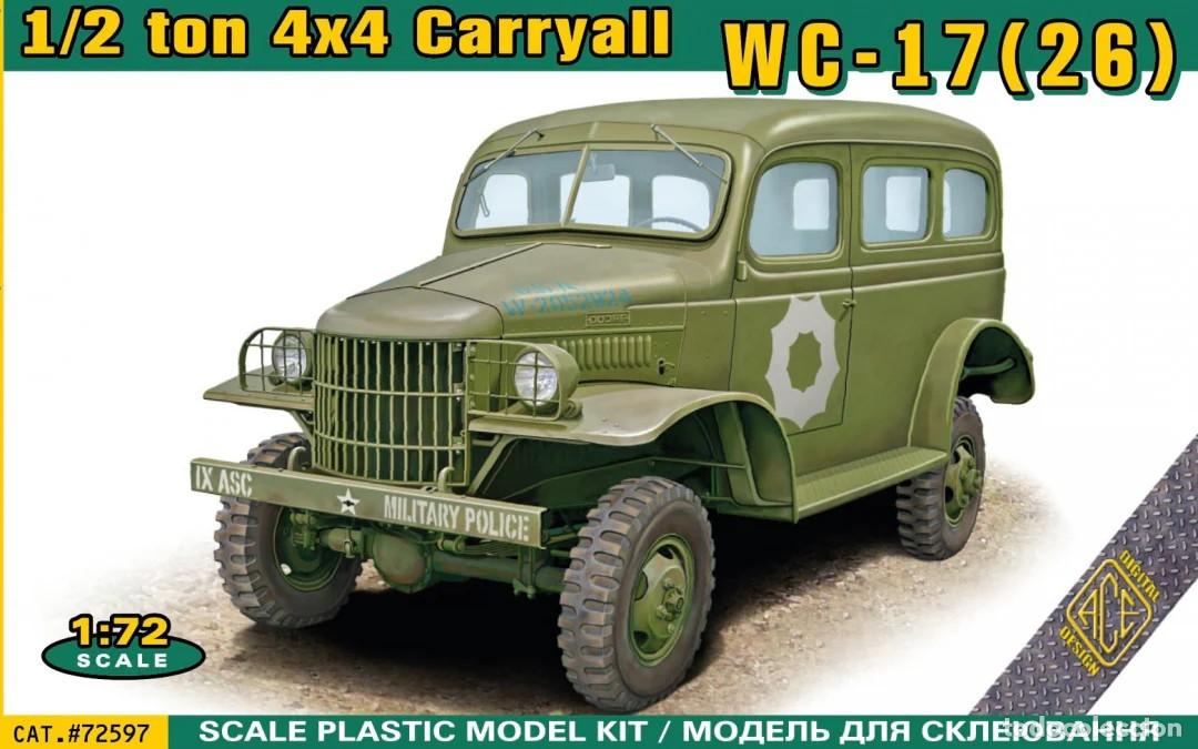 Maquetas: ACE - Dodge 1/2 ton 4x4 Carryall WC-17(26) 1/72 72597