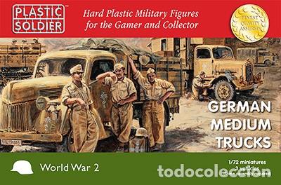 Maquetas: PLASTIC MODEL - German WWII Medium Trucks 3 camiones en el kit 1/72 WWW2V20020