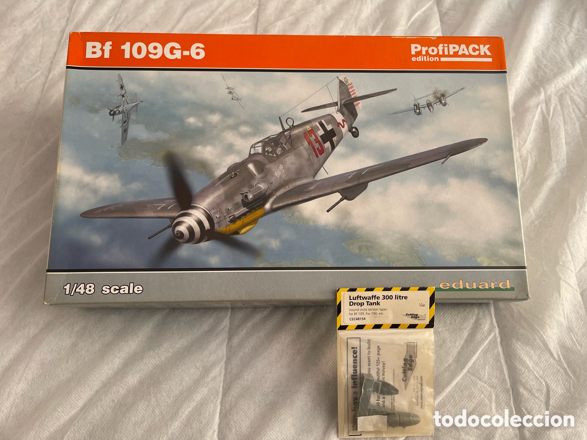 Maquetas: MESSERSCHMITT Bf 109G-6 ProfiPACK con dep&oacute;sito en resina 1:48 EDUARD 8268 maqueta avi&oacute;n
