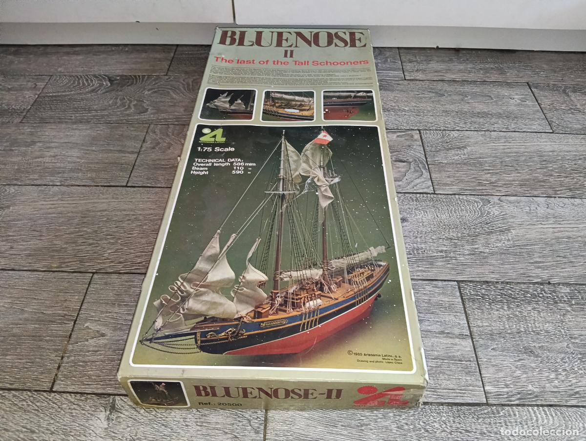 Maquetas: Maqueta Barco de Madera Bluenose II - Artesan&iacute;a Latina 1:75 - Kit Vintage 1985