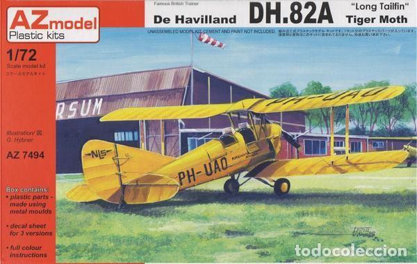 Maquetas: AZ MODEL - DH.82A Tiger Moth LEER DESCRIPCION 1/72 7494