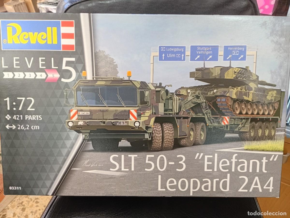 Maquettes: MAQUETA MARCA REVELL Veh&iacute;culo SLT50-3 Elefant y Tanque Leopard 2A4 1:72 PRECINTADA