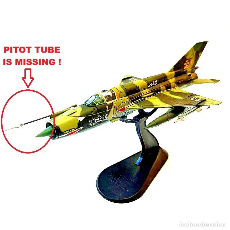 Maquetas: Hobby Master 1:72 HA0104 MiG-21MF &rdquo;Fishbed&rdquo; Modelo Diecast, Luftwaffe JG 1, &rdquo;23+15&rdquo;, Alemania, 1990.