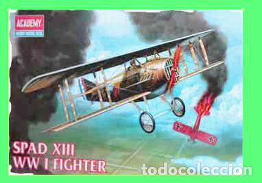 Maquetas: Biplano de caza SPAD XIII de Academy a escala 1/72
