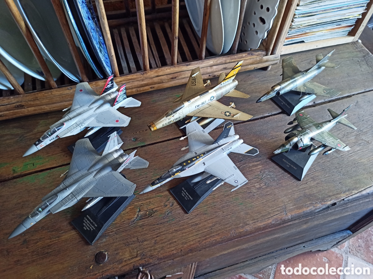 Maquetas: Lote de aviones de combate a escala (con defectos) - Foto 1