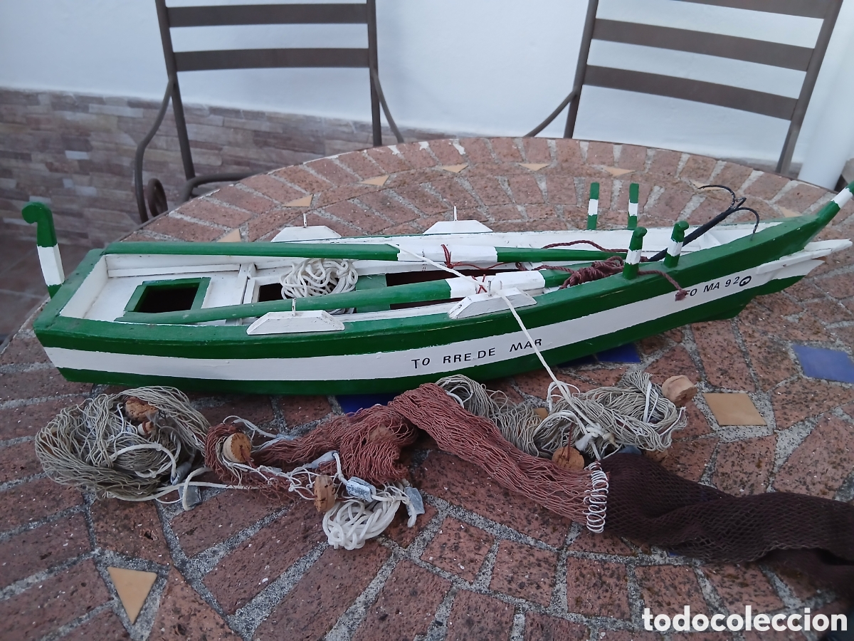 Maquetas: Barca de pesca Hecha en madera a mano