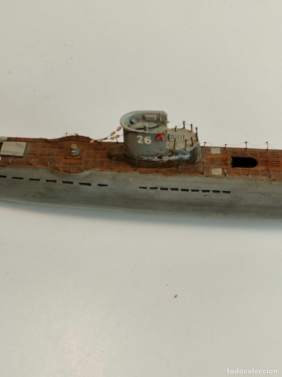 Maquetas: Antigua maqueta submarino alem&aacute;n U 26 original II G.M. Para restaurar.