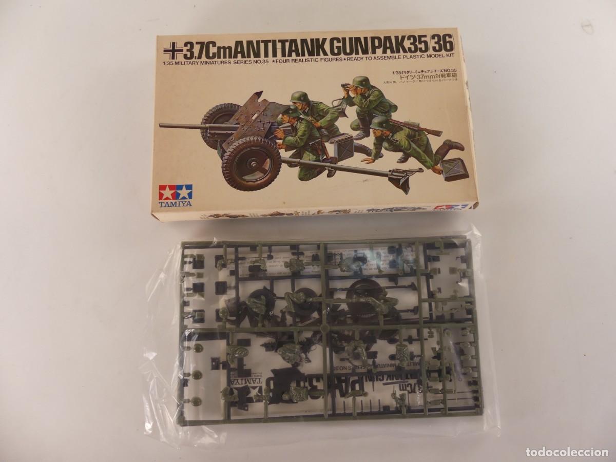 Maquetas: Maqueta ca&ntilde;&oacute;n Pak 35/36, 37 mm., ref.mm135-250, 1/35, Tamiya.
