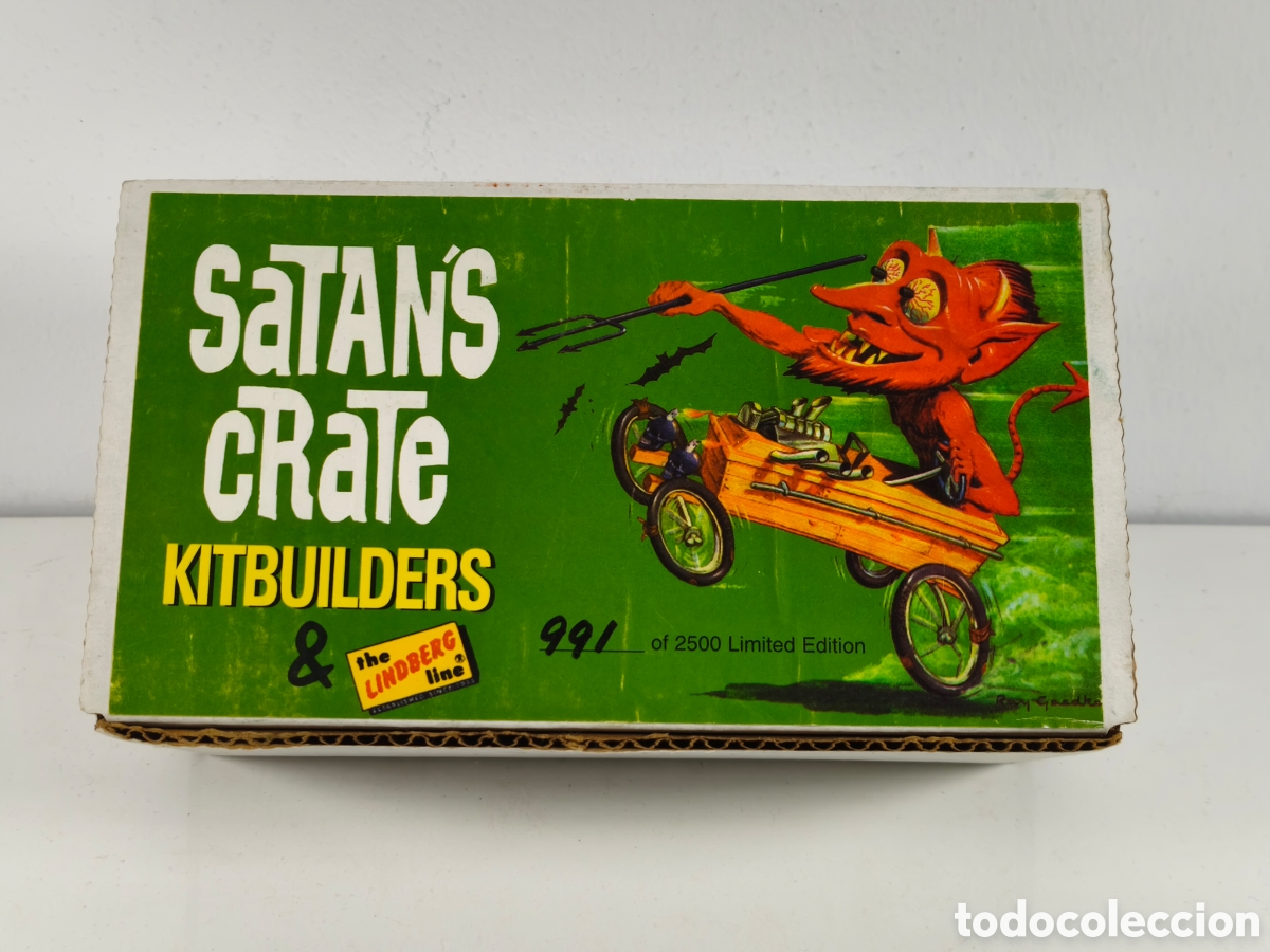 Maquetas: Satan's Crate Kitbuilders de Lindberg edici&oacute;n limitada 991 de 2500 a&ntilde;os 70 Big Daddy Roth Rat Fink