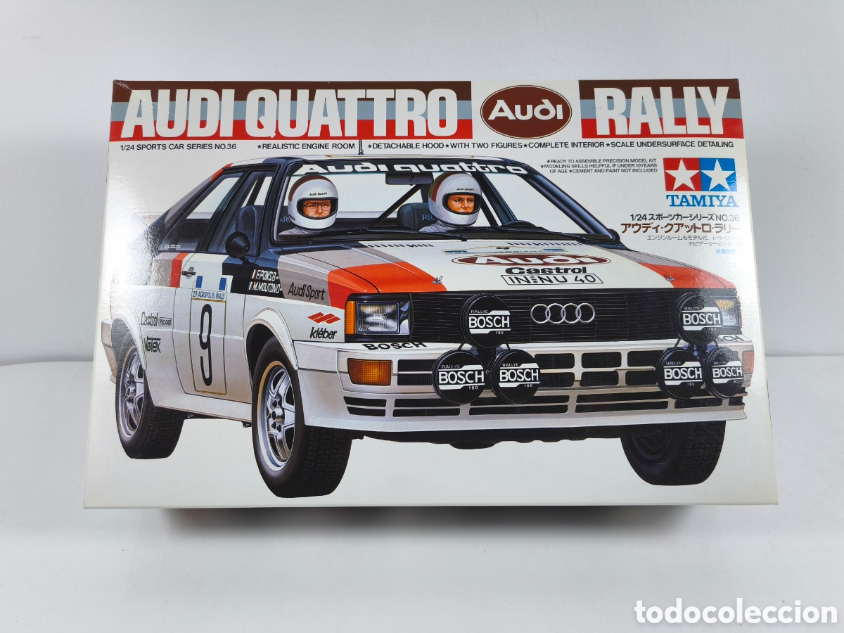 Maquetas: Audi Quattro Rally de Tamiya esc. 1/24 ref. 24036 incluye piloto y copiloto