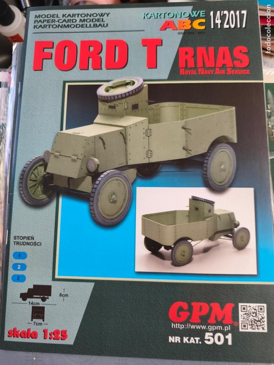 Maquetas: Ford T RNAS+ laser. Maqueta recortable. GPM