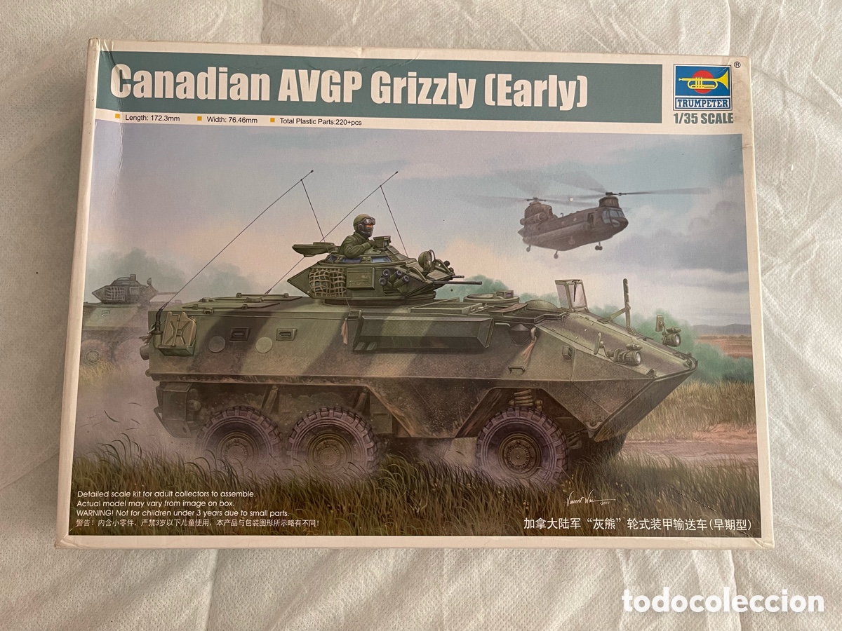 Maquetas: Canadian AVGP Grizzly (Early] 1:35 TRUMPETER 01502 maqueta carro tanque