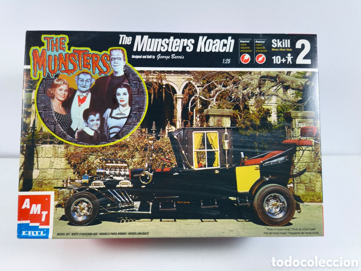 Maquetas: The Munster Koach dise&ntilde;o de George Barris kit AMT ERTL a&ntilde;o 1999 familia Monster TV descatalogado