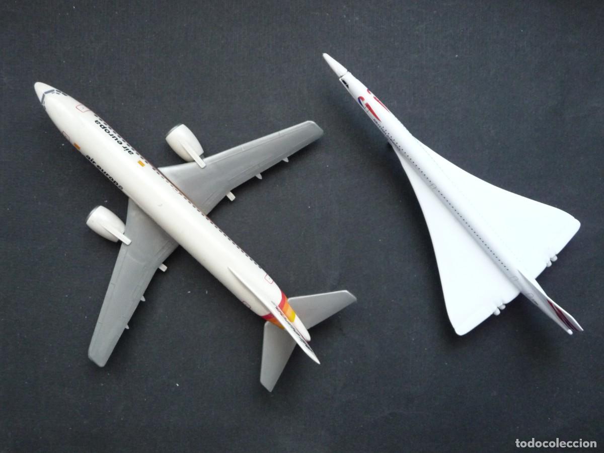 Maquetas: 2 MAQUETAS AVIONES. CONCORDE BRITISH AIRWAYS Y BOEING 737