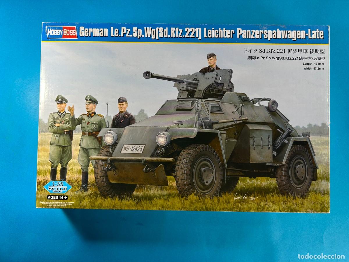Maquetas: GERMAN Le.Pz.Sp.Wg (Sd.Kfz.221) Leichter Panzarspahwagen-Late DE HOBBY BOSS MODELS 1:35