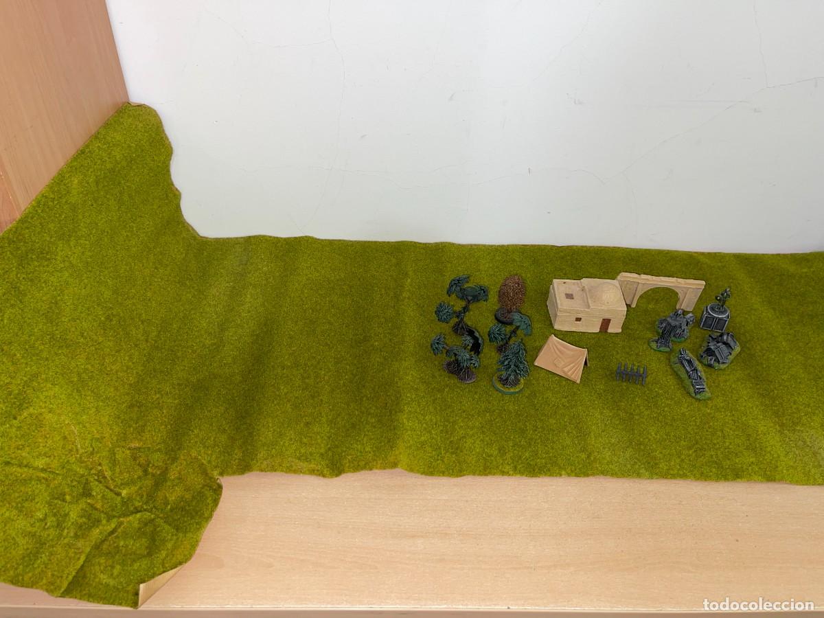 Maquetas: Tapete Vegetaci&oacute;n Figuras Sepulcro Casa Arabe Tienda Campa&ntilde;a para diorama de guerra o Indiana Jones