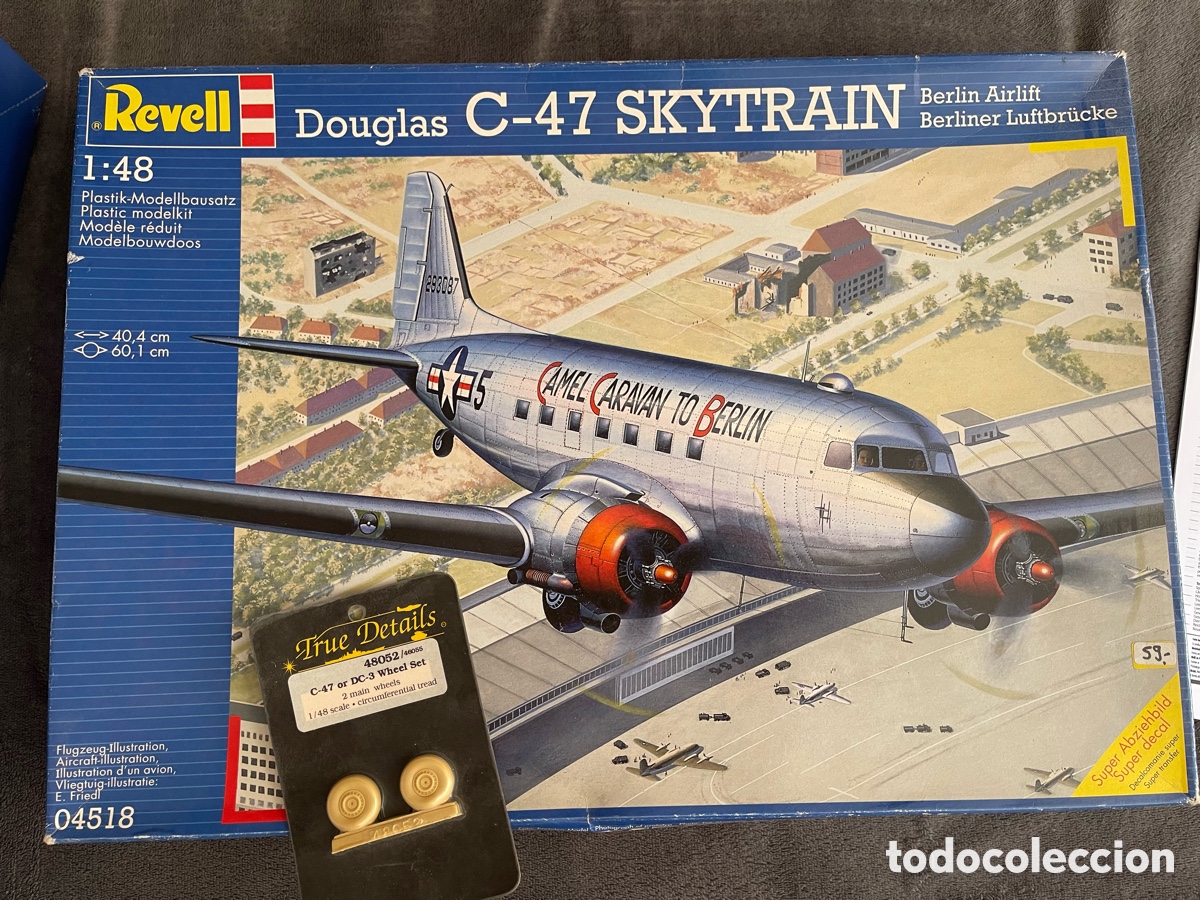Maquetas: Douglas C-47 SKYTRAIN (Berlin Airlift Berliner)1:48 REVELL 04518 maqueta avi&oacute;n