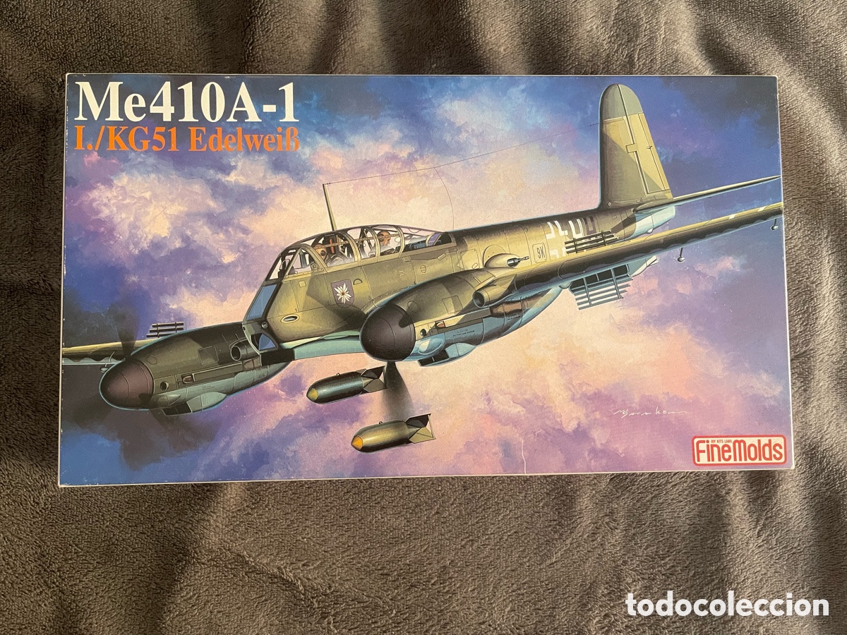 Maquetas: MESSERSCHMITT Me410A-1 I/KG51 Edelwei&szlig; 1:72 FINE MOLDS maqueta avi&oacute;n