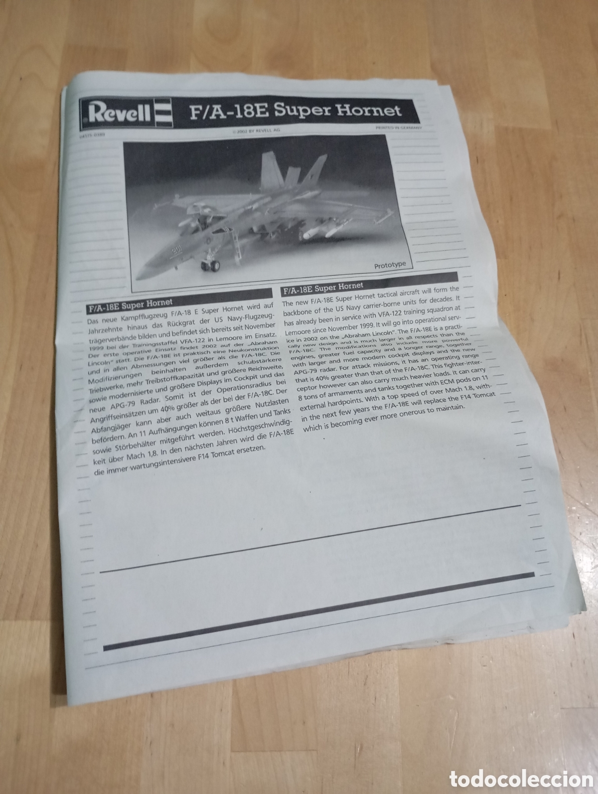 Maquetas: Revell Super Hornet F/A-18E Manual montaje maqueta Tactical Aircraft
