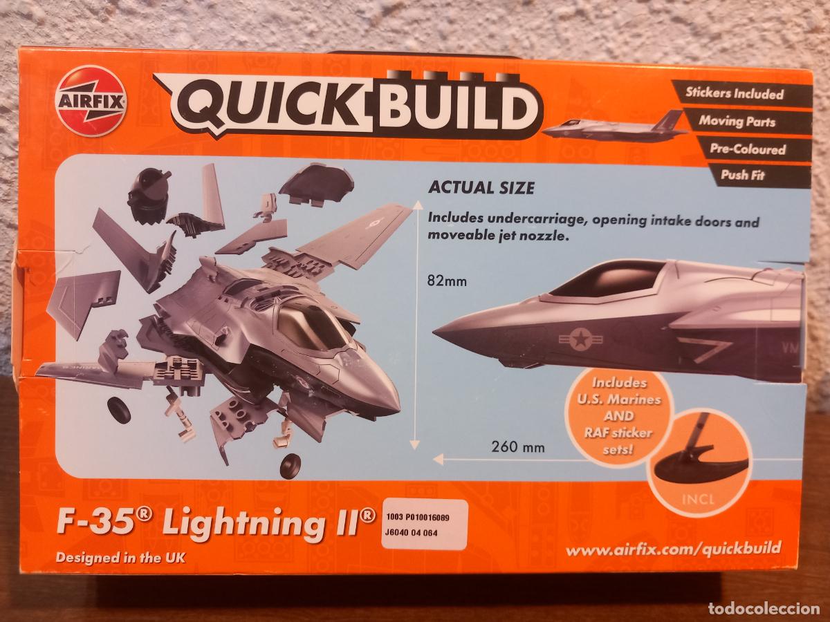 Maquetas: AIRFIX QUICK BUILD F-35 LIGHTNING II - Foto 3
