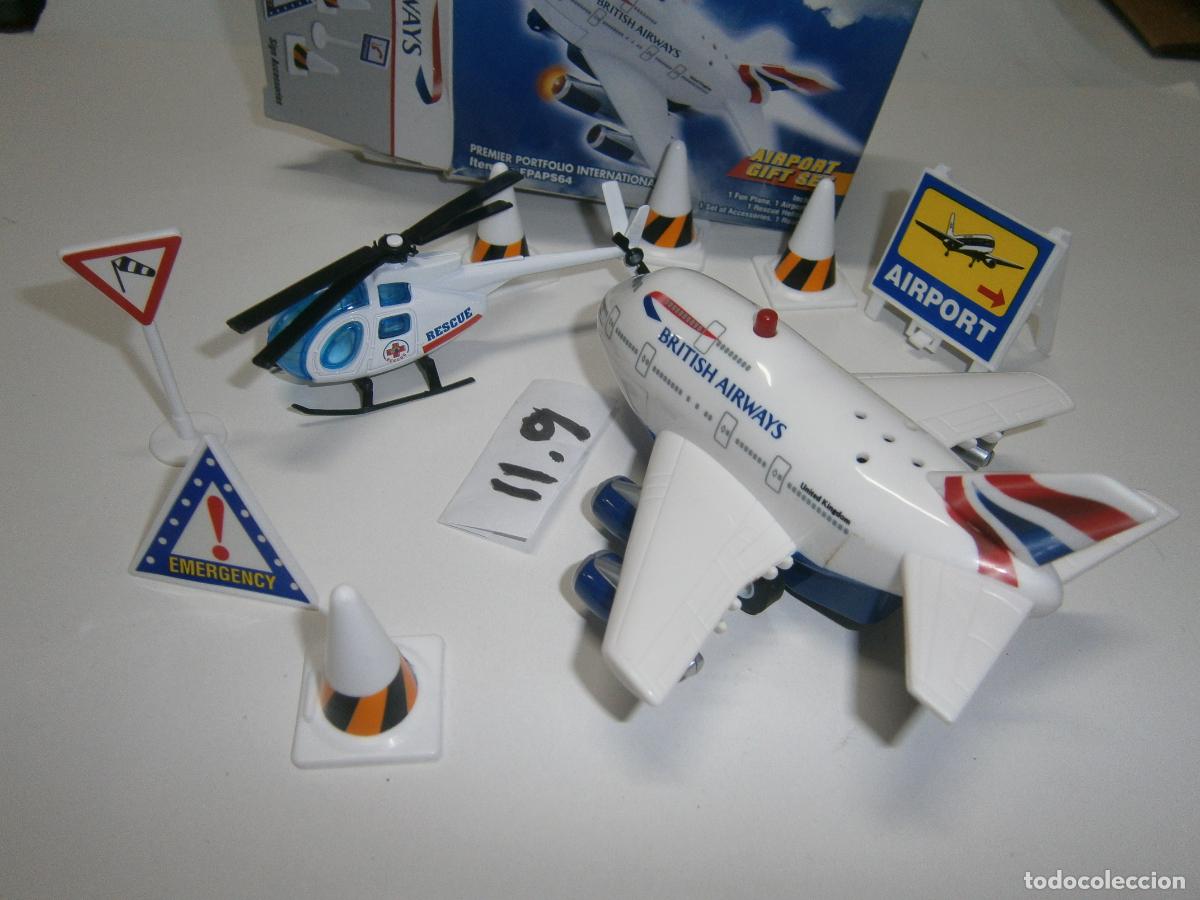 Maquetas: LOTE NAVES Y COMPLEMENTOS AEROPUERTO BRITISH AIRWAYS