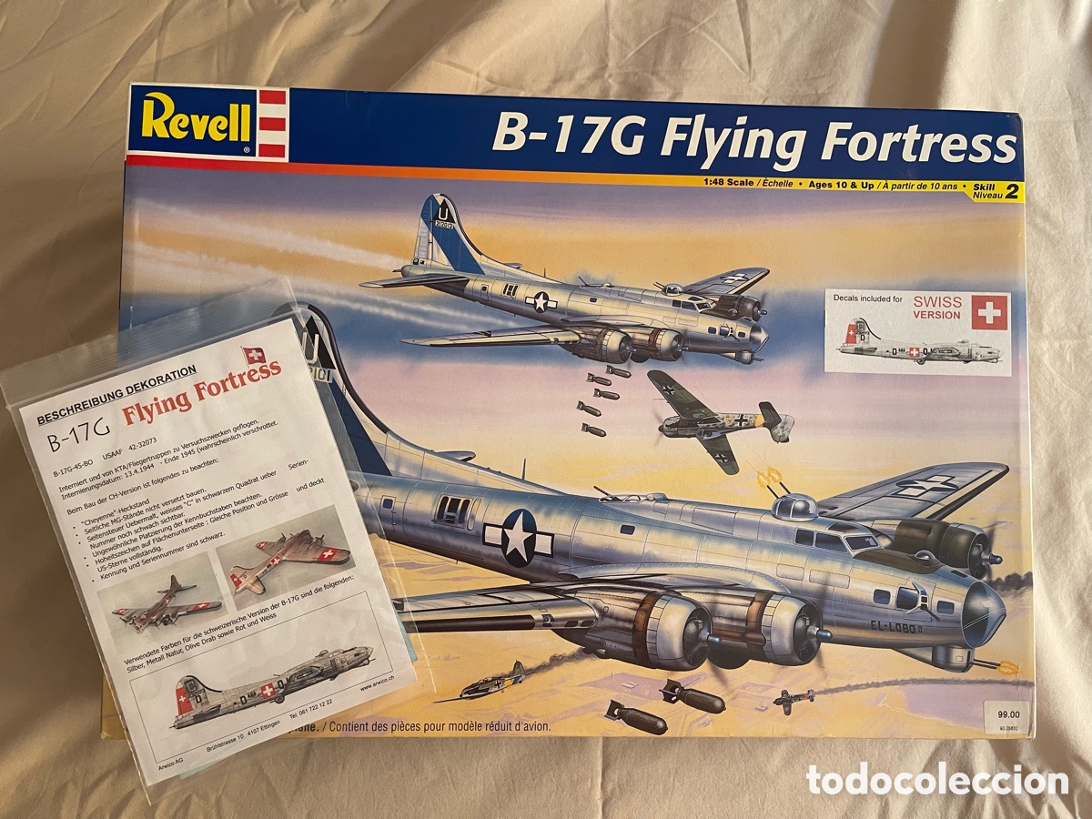 Maquetas: B-17G Flying Fortress (CALCAS SUIZAS) 1:48 REVELL maqueta avi&oacute;n