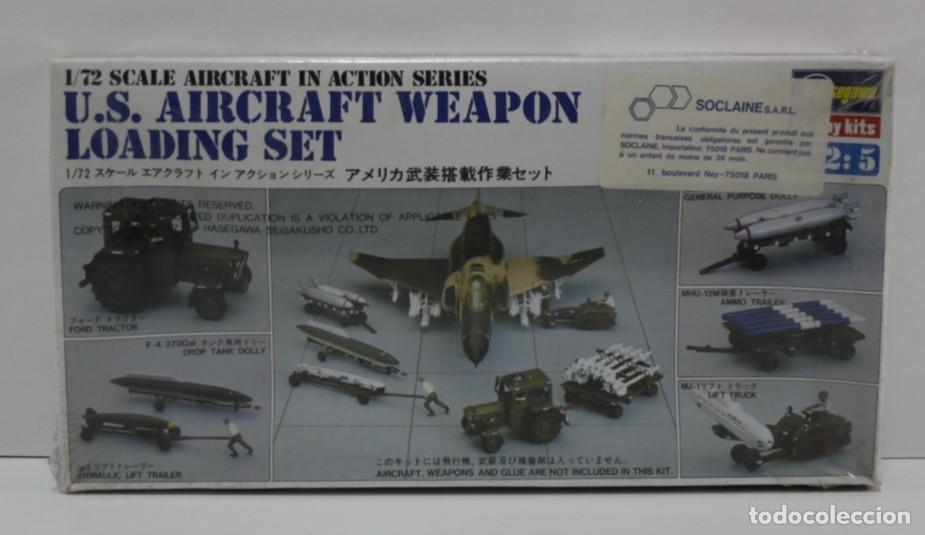 Maquetas: HASEGAWA U.S. AIRCRAFT WEAPON LOADING SET ESCALA 1/72 - Foto 1