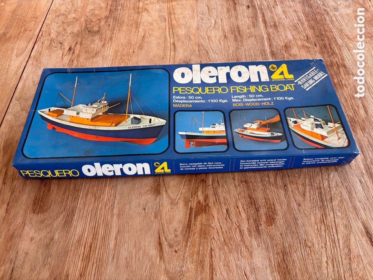 Maquetas: Maqueta Barco Pesquero OLERON (Artesan&iacute;a Latina) - Escala 1:60