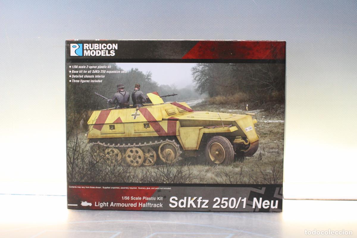 Maquetas: Miniaturas 1/56. Tanque, semioruga ligero alem&aacute;n SdKfz 250/1. Rubicon Models.