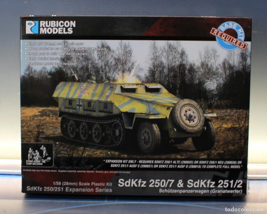 Maquetas: Miniaturas 1/56. Kit de expansi&oacute;n: SdKfz 250/7 & SdKfz 251/2. Rubicon Models.