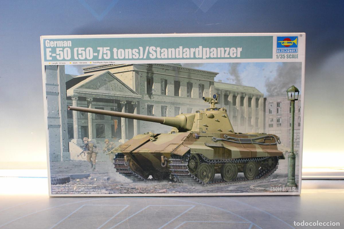Maquetas: Miniaturas 1/35. Trumpeter 01536, tanque alem&aacute;n E-50 (50-75 Tons) Standardpanzer.