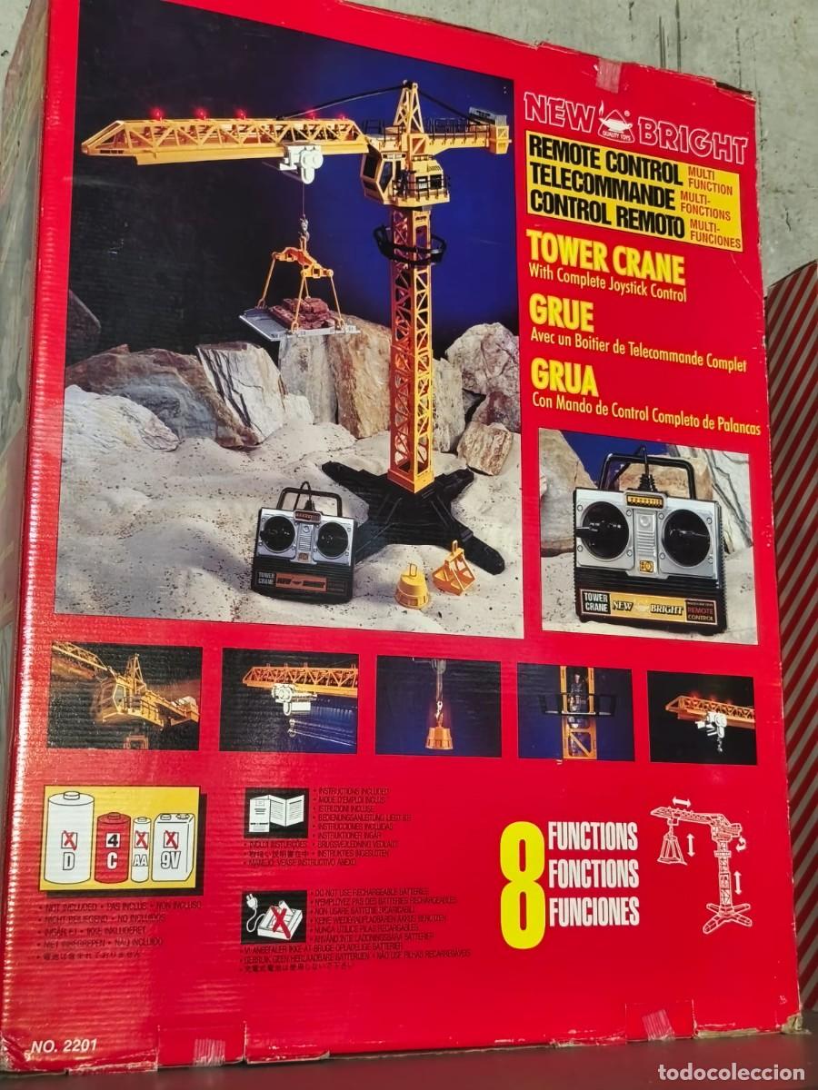 Maquetas: New Bright Remote Control Tower Crane (No. 2201) . vintage 1991 . Grua gigante en su caja original