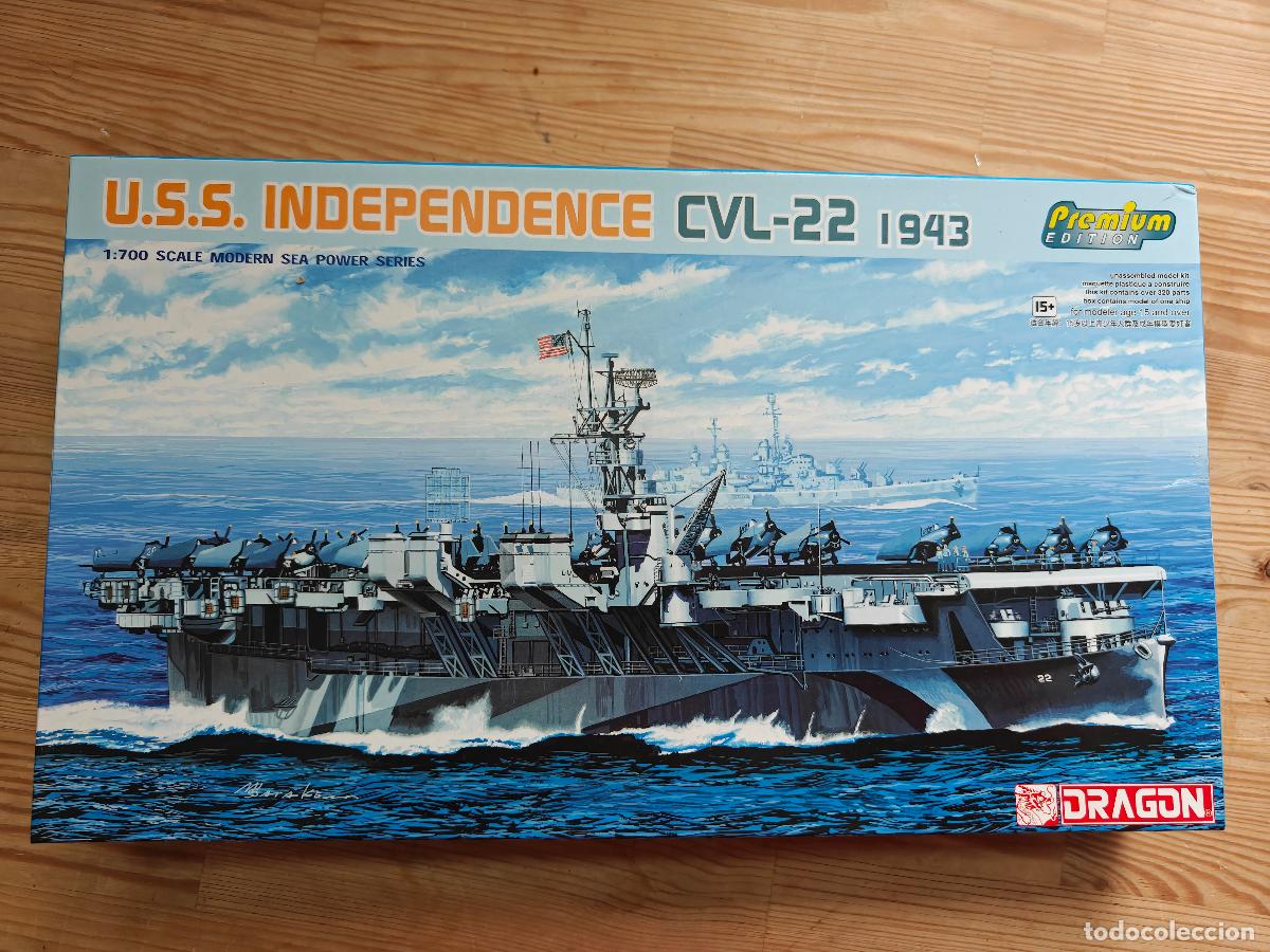Maquetas: maqueta portaaviones dedalo 1/700