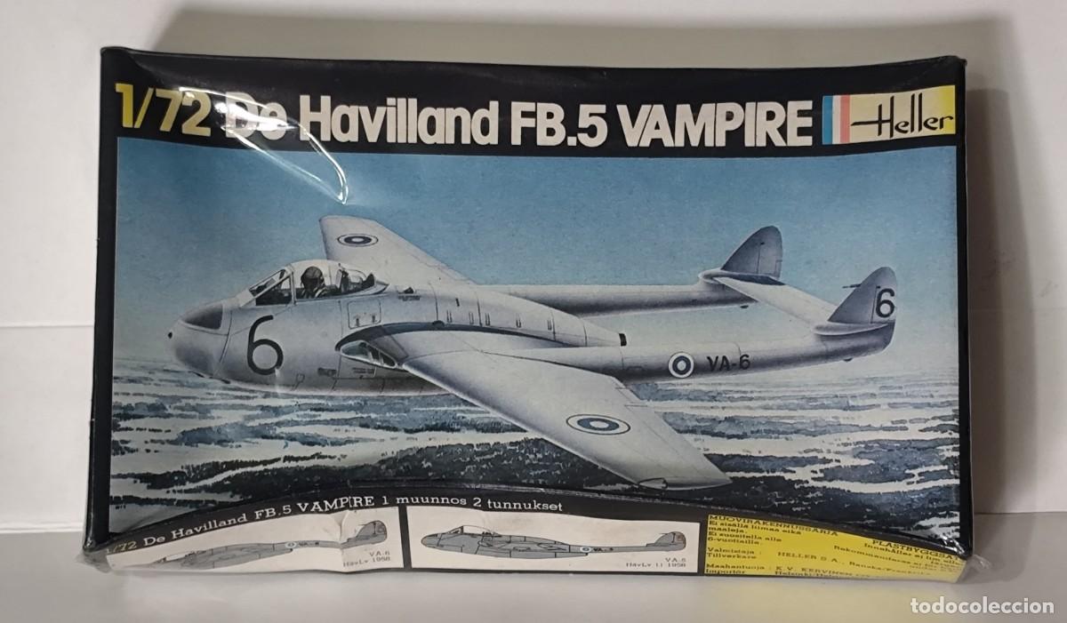 Models: MAQUETA HELLER 285 DE HAVILLAND FB.5 VAMPIRE ESCALA 1/72