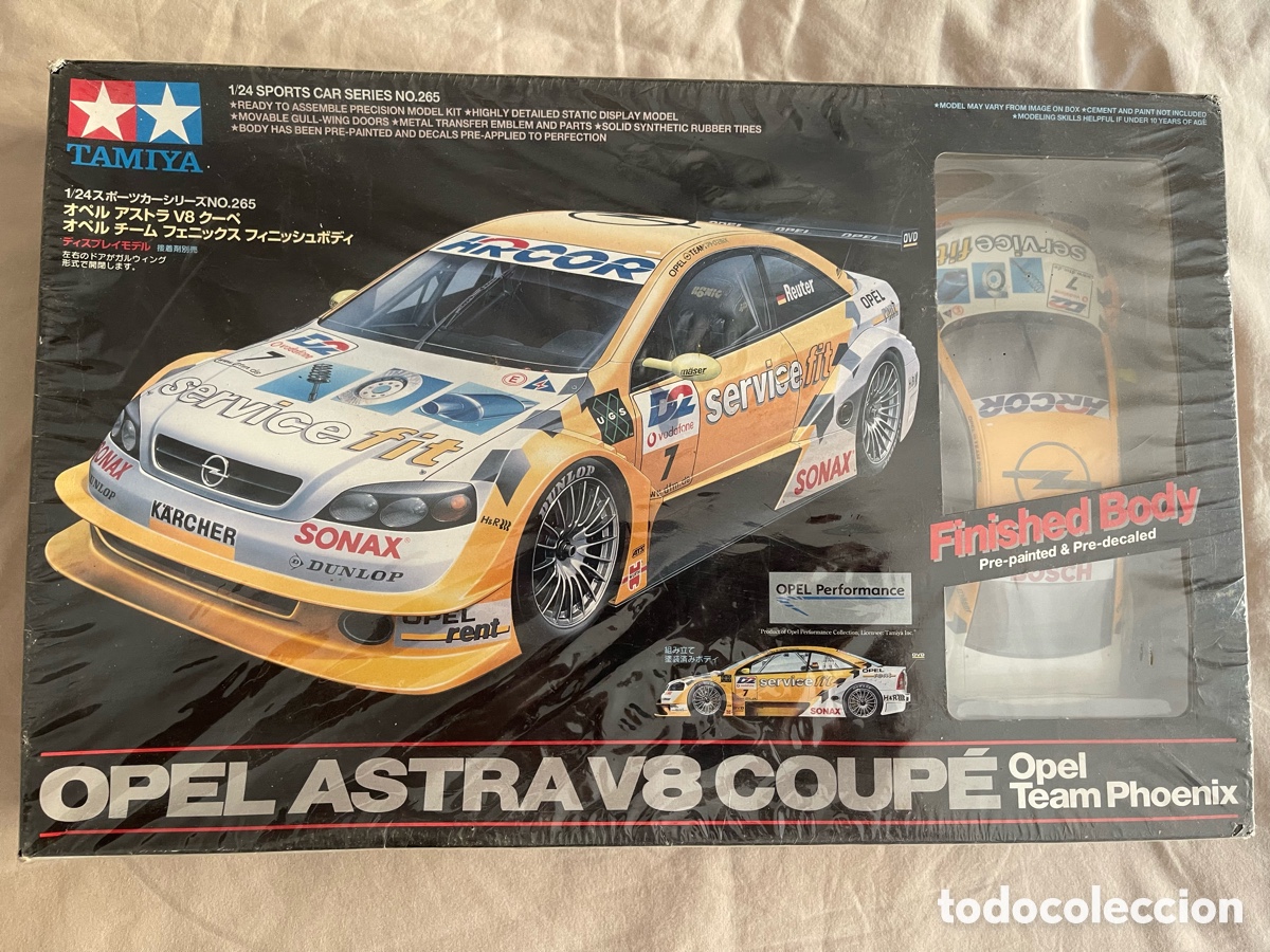 Maquetas: OPEL ASTRA V8 Coupe Team Phoenix (FINISHED BODY) 1:24 TAMIYA 24265 maqueta coche