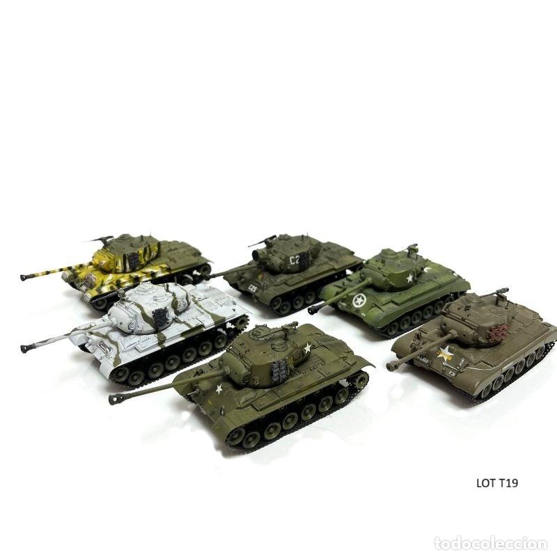 Maquetas: LOT T19 SET DE 6 TANQUES DE LA GUERRA FR&Iacute;A ESCALA 1:72 Hobby Master Ground Power Series M26 Pershing
